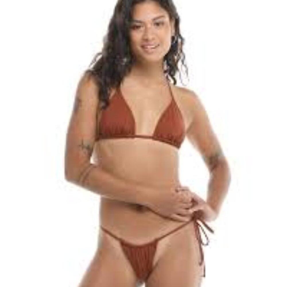 EIDON CABANA BOTTOM IN COLOR MOCHA SIZE SMALL BRAND NEW WITH TAGS